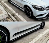 Car Side Skirt Extensions Rocker 2.38M Universal Splitters Diffuser Lips Side