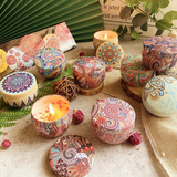 4 Cans Scented Candles Gift Set Aromatherapy Bath Relaxation Spa Yoga Incense