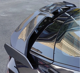 Universal car Spoiler for Sedan Carbon Fiber  Rear Trunk Wing Universal Spoiler