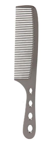 Hair Comb Anti-static Professional Salon Comb Space Aluminum Stainless Steel - WareWell