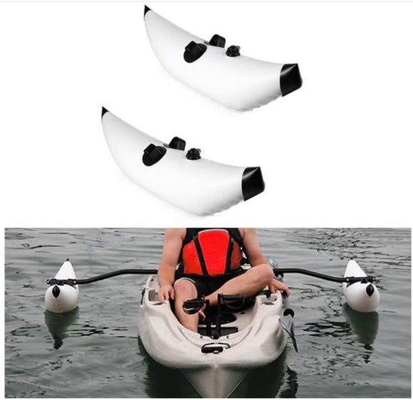 Kayak 2Pcs Inflatable Boat Outrigger Canoe Boat Standing Float Stabilizer Kit - warewell