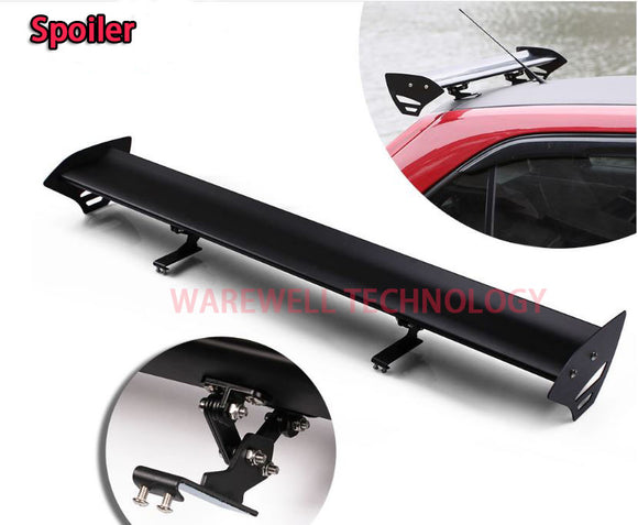 Adjustable Aluminum Auto Car Hatchback Spoiler GT-Style Rear Trunk Wing Spoiler - warewell