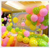 100Pcs 12 inch Round Wave Dot Balloon Birthday Barty Decoration Candy Balloon - warewell
