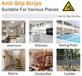 12 Pcs Non-Slip Bathtub Stickers Anti Slip Shower Strips Treads Safety Bathroom - warewell