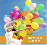 100 Pack  Party Balloons 10 Inch Strong Latex,Multicolor Balloons - warewell