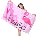 Flamingo Super Absorbent Towel Beach Towel Bath Towel Quick Dry Travel Towel - warewell