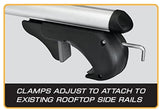 135CM Aluminum Car Roof Rack – Fits Span Across Existing Raised Side Rails-Black - warewell