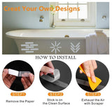 12 Pcs Non-Slip Bathtub Stickers Anti Slip Shower Strips Treads Safety Bathroom - warewell