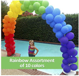 100 Pack  Party Balloons 10 Inch Strong Latex,Multicolor Balloons - warewell