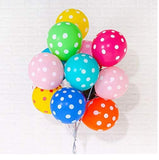100Pcs 12 inch Round Wave Dot Balloon Birthday Barty Decoration Candy Balloon - warewell
