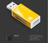 All in 1 Multi memory Card USB Reader Adapter SD SDHC Mini Micro M2 MMC XD CF - warewell