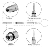 Glasses Screw Kit  Sunglass Watch Repair Stainless Steel Screws Nuts Tool Kit - WareWell