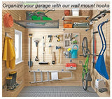 5 Pack Garage Storage Hooks & Hangers Heavy Duty Wall Mount Garage Organizer - warewell