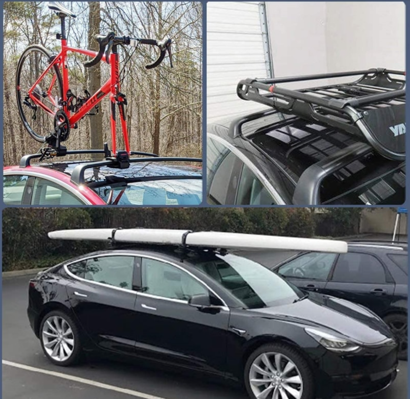Tesla y roof online rack