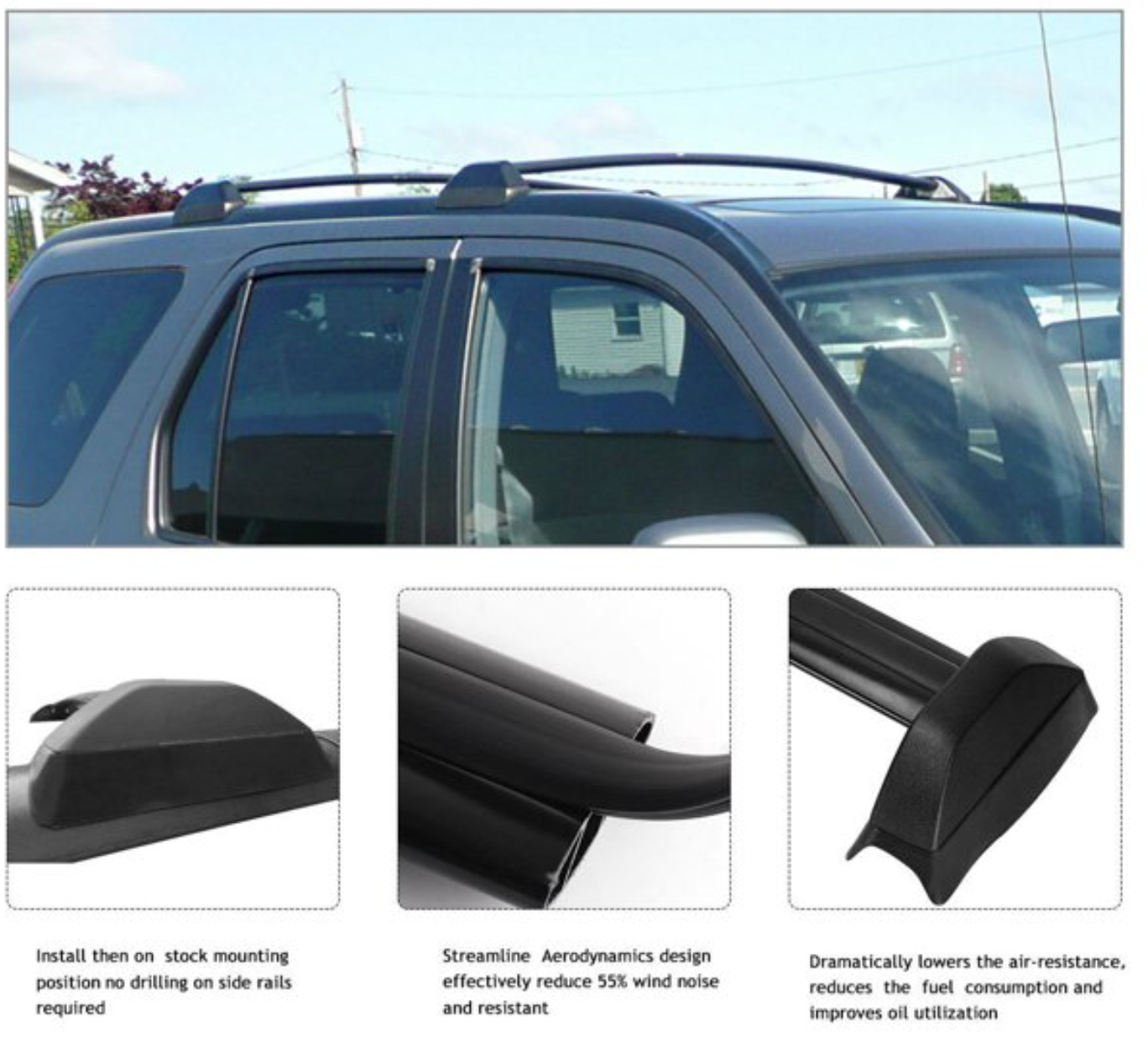 For 2002 2006 Honda CR V Roof Rack Cross Bars Crossbars CRV Car