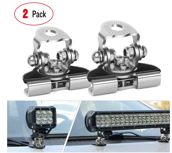LED Light Bar Mounting Bracket  Adjustable Pillar Hood Led Work Light Bracket - WareWell