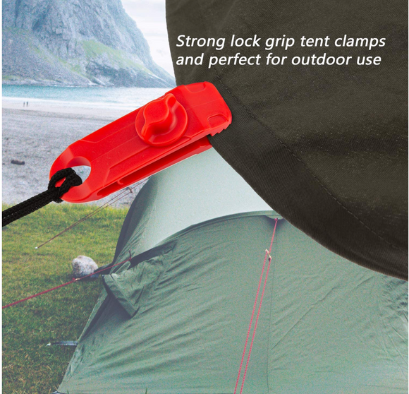Tarp Clips Awning Clamp Set Tent Clip Locking Clamp Design for Tents - WareWell