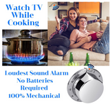 Kitchen Timer, Chef Cooking Timer Clock with Loud Alarm Stainless Steel - WareWell