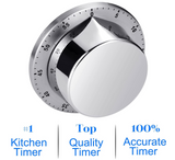 Kitchen Timer, Chef Cooking Timer Clock with Loud Alarm Stainless Steel - WareWell