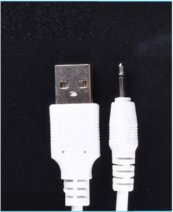 2.5mm Male AUX Audio Jack to USB 2.0 Male Charge Cable Adapter Cord - WareWell