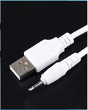 2.5mm Male AUX Audio Jack to USB 2.0 Male Charge Cable Adapter Cord - WareWell