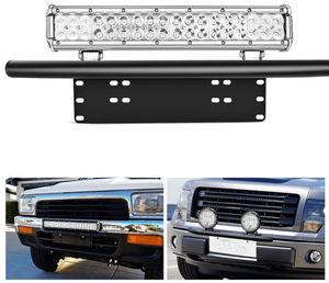 Led Light Bar Mounting Bracket Front License Plate Frame Bracket License Plate - WareWell