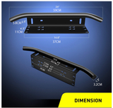 Led Light Bar Mounting Bracket Front License Plate Frame Bracket License Plate - WareWell