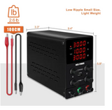 30V10A Adjustable Switching Regulated DC Power Supply 4 Digital Display with USB - WareWell