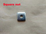 Square Nuts, M8x22mmx22mm Zinc-Plated Metric Coarse Thread Assortment Kit - WareWell