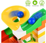 159 Pcs Marble Run Building Blocks, Maze Balls Track Funnel Slide Toys for Kids - warewell