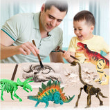 Dig Up Dinosaurs Toy T-Rex Skeleton Set,5 types provide options Kit Model  Gift - warewell