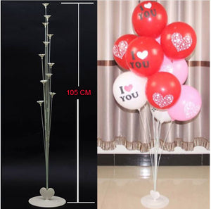2 Sets 105CM  Balloon Stand Kit  rack for Birthday Decorations, Wedding party - warewell