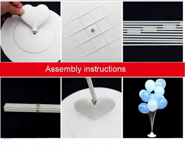 Balloon Rack 2 Sets 105CM Balloon Stand Kit rack for Birthday Decorations, Wedding ...