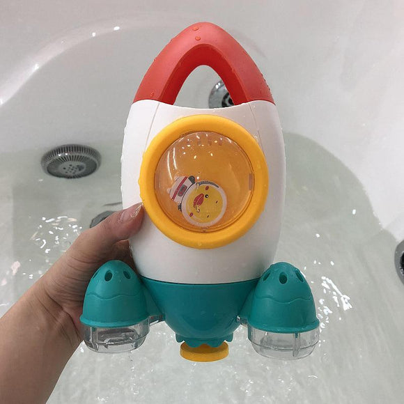 Bath toys play in summer in Bathroom Water Playing Toy Rocket Fountain Water Spraying Rotary Spraying Beach Toy new year gift - warewell