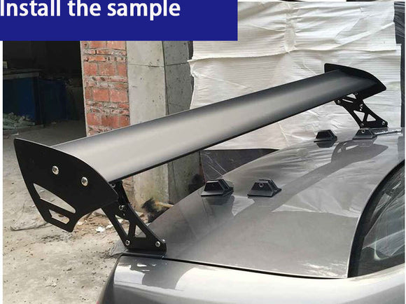 Universal Car CNC Aluminum Alloy Rear Wing Trunk Racing Tail Spoiler - warewell